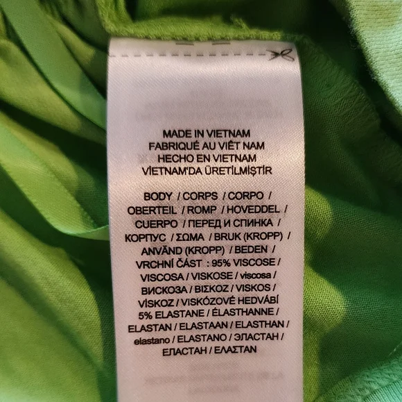 Ralph Lauren apple green top with elastic waist size M - Picture 5 of 8